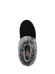 Skechers Black Keepsakes Ice Angel Womens Wide Fit Slippers - Image 4 of 5