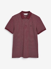 Bordeaux rouge rayé - Standard - Polo Manches courtes Pique - Image 1 de 1