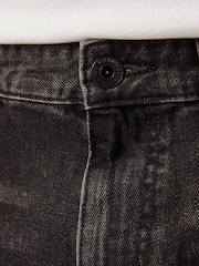 Black Washed Straight Fit 100% Cotton Authentic Jeans - Image 6 of 11