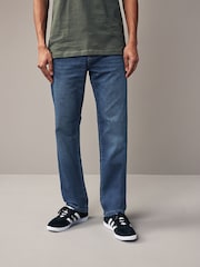 Blue Straight Fit Comfort Stretch Jeans - Image 1 of 11