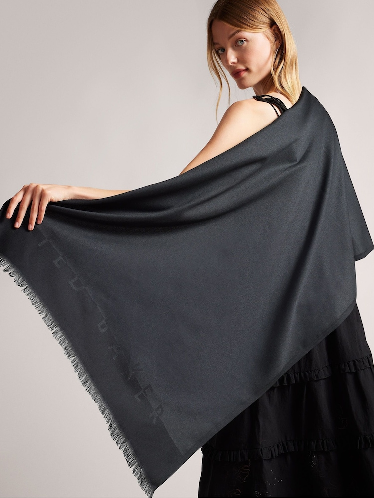 Ted Baker Logo Esteli Long Scarf - Bild 3 von 3