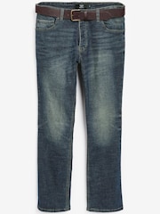 Классический синий - Расклешенный крой - Джинсы с поясом Authentic - Image 2 of 5