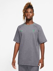 Nike Grey Liverpool FC Short-Sleeve Football Top - Image 1 of 3
