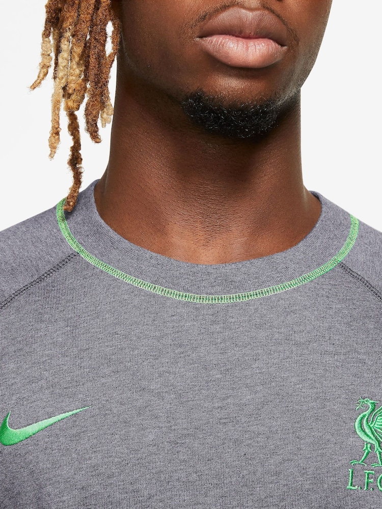 Nike Grey Liverpool FC Short-Sleeve Football Top - Image 3 of 3