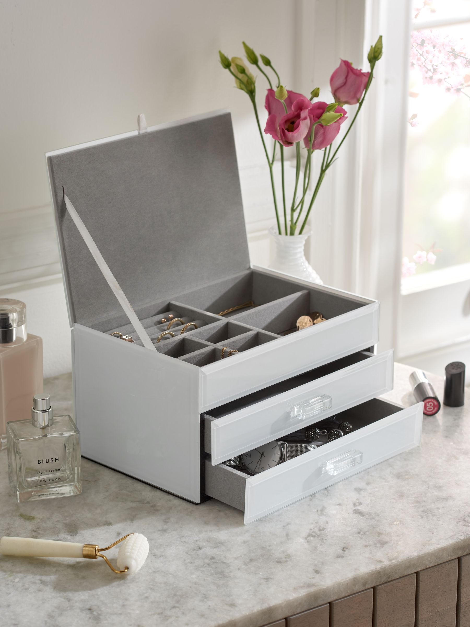 White Sloane Jewellery Box