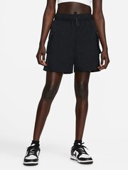 Nike Black Sportswear Essential Woven High-Rise Shorts - Image 1 of 5