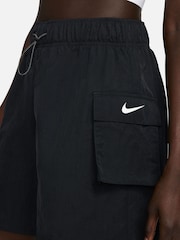 Nike Black Sportswear Essential Woven High-Rise Shorts - Image 4 of 5