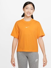 Nike Orange Oversized Essentials Boxy T-Shirt - Image 1 of 3