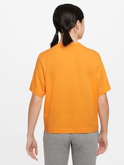 Nike Orange Oversized Essentials Boxy T-Shirt - Image 2 of 3