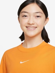 Nike Orange Oversized Essentials Boxy T-Shirt - Image 3 of 3
