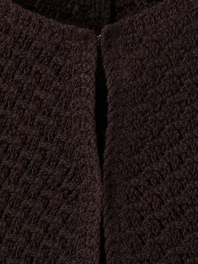Mango Brown Crochet Vest Top - Image 6 of 6