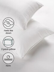 Set of 2 Feels Like Down Firm Pillows - Image 2 of 3
