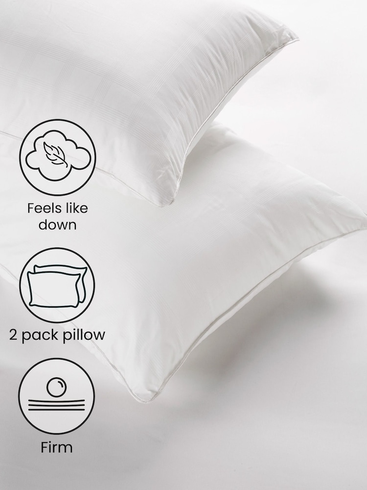 Set of 2 Feels Like Down Firm Pillows - Image 2 of 3