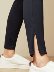 Ted Baker Blue Strenti Skinny Zip Cuff Ponti Jeggings - Image 3 of 5