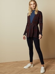 Ted Baker Blue Strenti Skinny Zip Cuff Ponti Jeggings - Image 4 of 5