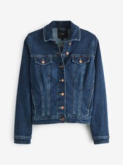 Dark Blue Fuller Bust Denim Jacket - Image 5 of 5