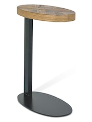 Bentley Designs Natural Ellipse Rustic Oak Sofa Table - Image 2 of 3