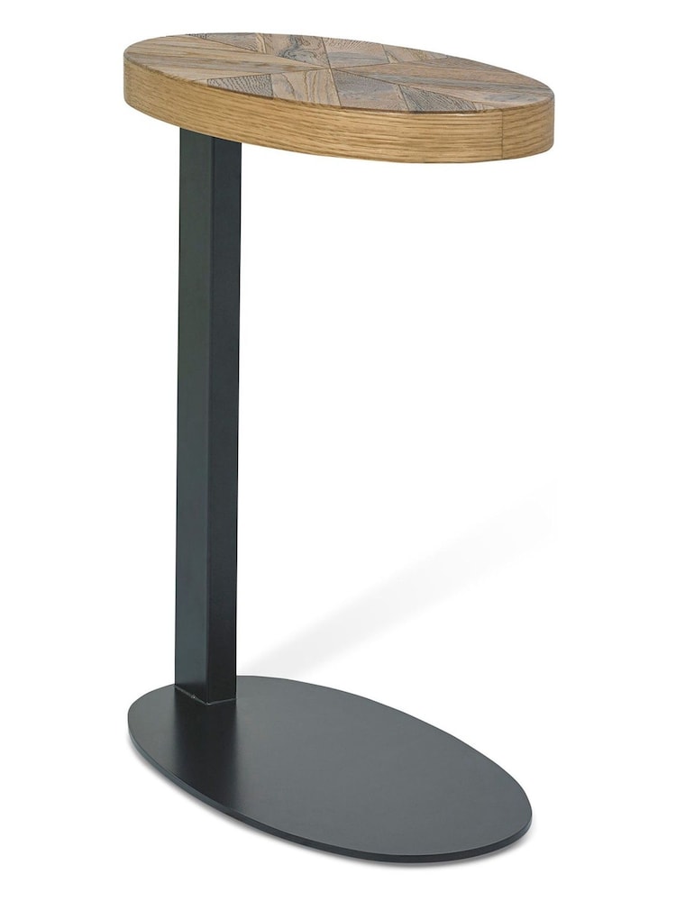 Bentley Designs Natural Ellipse Rustic Oak Sofa Table - Image 2 of 3