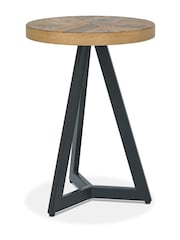 Bentley Designs Natural Ellipse Rustic Oak Lamp Table - Image 1 of 2