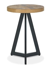 Bentley Designs Natural Ellipse Rustic Oak Lamp Table - Image 2 of 2