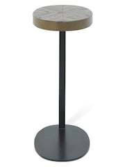 Bentley Designs Grey Ellipse Fumed Oak Sofa Table - Image 3 of 3