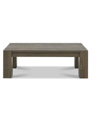 Bentley Designs Grey Logan Fumed Oak Coffee Table - Image 3 of 3