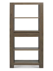Bentley Designs Grey Logan Fumed Oak Open Display Unit - Image 3 of 4