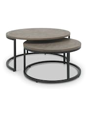 Bentley Designs Silver Monroe Nest of Coffee Tables - Image 2 of 3