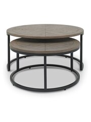 Bentley Designs Silver Monroe Nest of Coffee Tables - Image 3 of 3