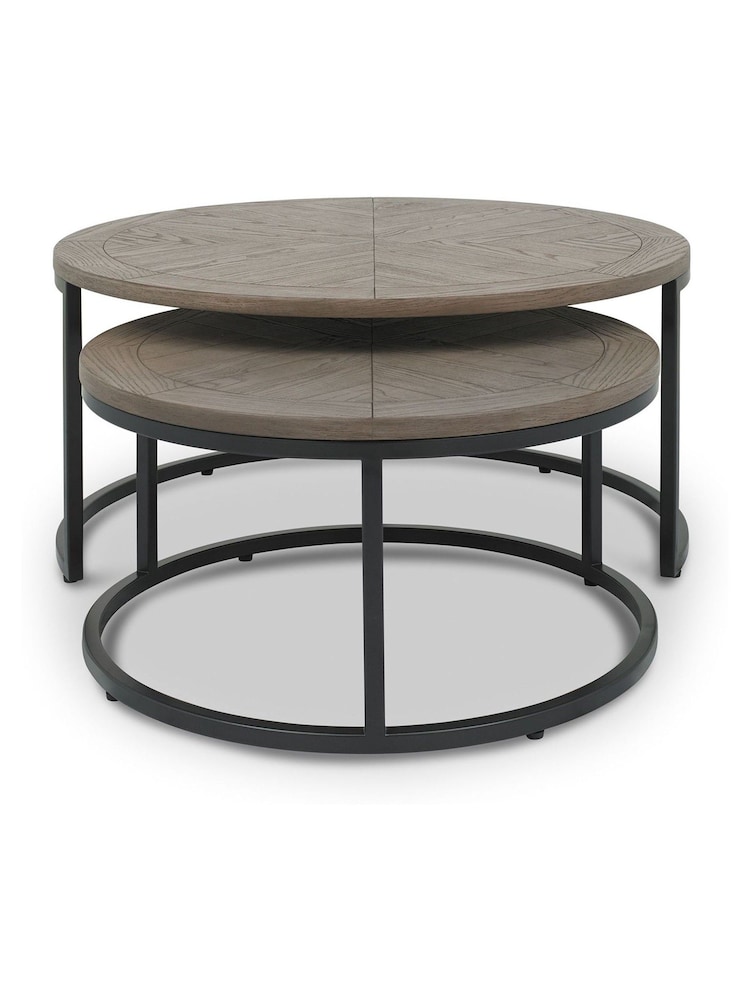 Bentley Designs Silver Monroe Nest of Coffee Tables - Image 3 of 3