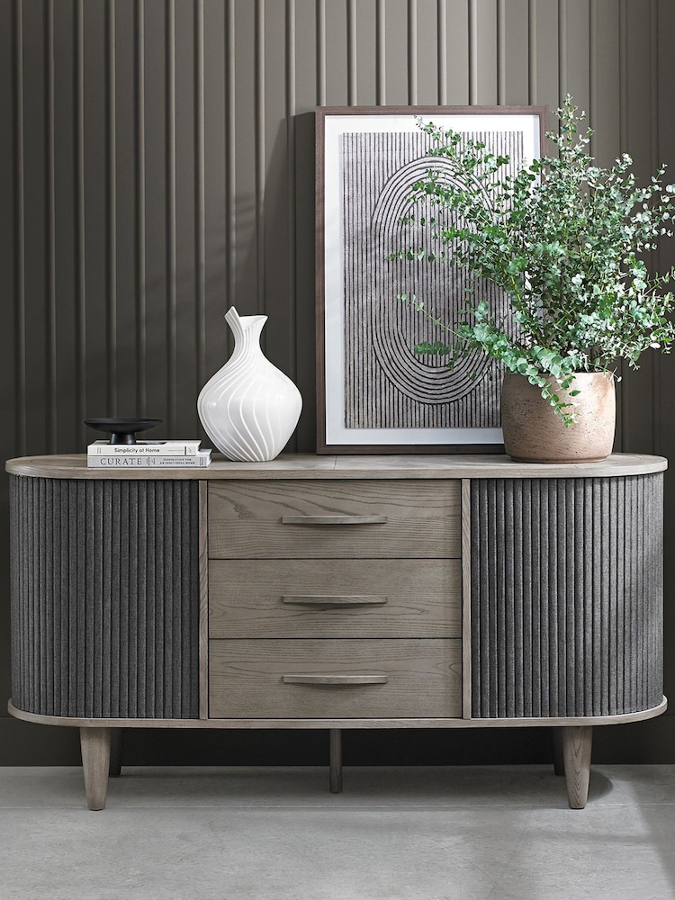 Bentley Designs Silver Monroe Wide Sideboard - Image 1 of 5