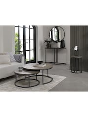 Bentley Designs Silver Monroe Silver Grey Console Table - Image 2 of 4