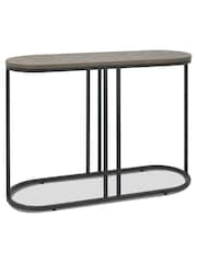 Bentley Designs Silver Monroe Silver Grey Console Table - Image 3 of 4