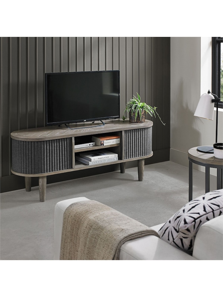 Bentley Designs Silver Monroe Entertainment Unit - Image 1 of 4