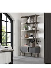 Bentley Designs Silver Monroe Open Display Unit - Image 1 of 5