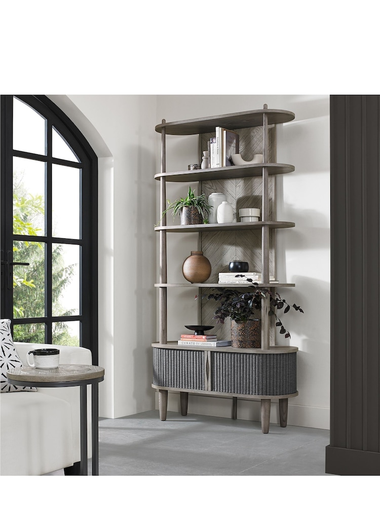 Bentley Designs Silver Monroe Open Display Unit - Image 1 of 5