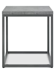 Bentley Designs Grey Renzo Zinc Dark Grey Side Table - Image 3 of 3