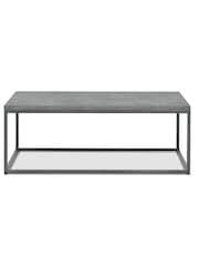 Bentley Designs Dark Grey Renzo Zinc Coffee Table - Image 4 of 5