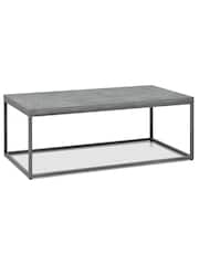 Bentley Designs Dark Grey Renzo Zinc Coffee Table - Image 5 of 5