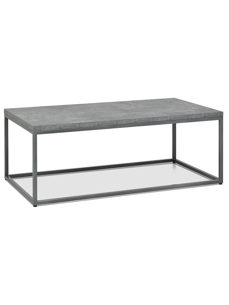 Bentley Designs Dark Grey Renzo Zinc Coffee Table - Image 5 of 5