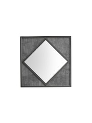 Bentley Designs Grey Renzo Zinc Dark Grey Wall Mirror - Image 5 of 5