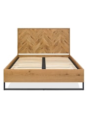Bentley Designs Natural Riva Oak Panel Bedstead - Image 2 of 4