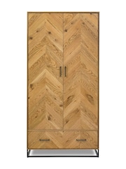 Bentley Designs Natural Riva Natural Oak Double Wardrobe - Image 2 of 3