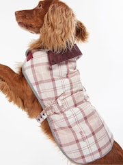 Barbour® Pink Unisex Tartan Wetherham Dog Coat - Image 2 of 11