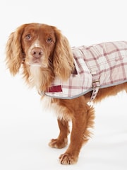 Barbour® Pink Unisex Tartan Wetherham Dog Coat - Image 3 of 11
