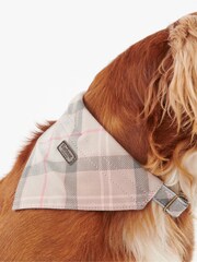 Barbour® Pink 100% Cotton Tartan Dog Bandana - Image 3 of 6