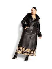 City Chic Spanish Romance Black Coat - Image 2 of 3