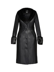 City Chic Spanish Romance Black Coat - Image 3 of 3