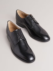 Ted Baker Black Kampten Formal Leather Derby Shoes - Image 2 of 4