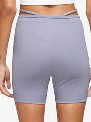 Nike Grey/Blue Modern High-Rise Bike Shorts - Image 2 of 4